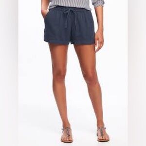 ❤️BOGO-Linen Blend Old Navy Blue Women's Shorts Size M